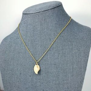 Chic Handmade Gold Leaf Necklace